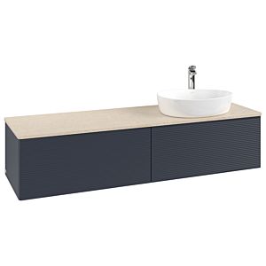 Villeroy & Boch Antao Waschtischunterschrank 1600x360x500mm L38153HG mit Beleuchtung mit Struktur FK/AP: HG/3