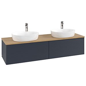 Meuble sous-vasque Villeroy &amp; Boch Antao 1600x360x500mm L39151HG avec éclairage avec structure FK/AP: HG/1