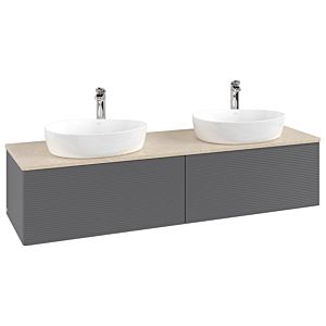 Meuble sous-vasque Villeroy &amp; Boch Antao 1600x360x500mm L39153GK avec éclairage avec structure FK/AP: GK/3