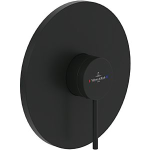 Villeroy et Boch Loop + Friends set de montage final TVS106352113K5 mitigeur de douche encastré, montage mural, noir mat