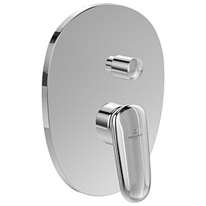 Set de finition Villeroy et Boch Antao TVT11100100061 mitigeur monocommande encastré, montage mural, chromé