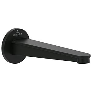 Bec de baignoire Villeroy et Boch Conum TVT127003000K5 montage mural, noir mat