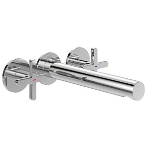 Villeroy and Boch Loop + Friends trim set TVZ10601200061 concealed three-hole cross-handle basin mixer, without waste set, wall mounting, chrome