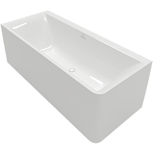 Villeroy und Boch Subway 3.0 Vorwand-Badewanne Q180SBW9CL00V01 180x80cm, links, Quaryl, weiß