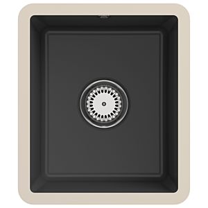 Villeroy und Boch Unterbauspüle 332401i4 mit Ablaufgarnitur und Handbetätigung, Graphit