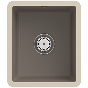 Villeroy and Boch undermount sink 332402TR with drain fitting and eccentric operation, Timber