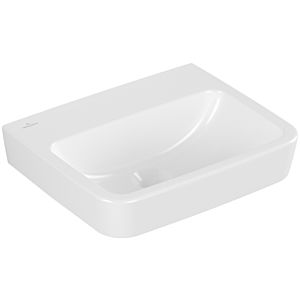 Villeroy und Boch O.novo Einbau-/Aufsatz Handwaschbecken 43444FT2 45x37cm, eckig, ohne Hahnloch, ohne Überlauf, weiß AntiBac C-plus