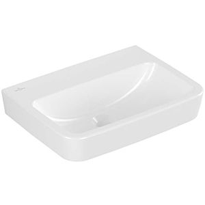 Villeroy und Boch O.novo Handwaschbecken 434453T2 50x37cm, eckig, ohne Hahnloch, ohne Überlauf, weiß AntiBac C-plus