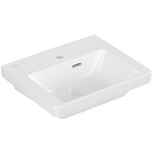Villeroy und Boch Subway 3.0 Handwaschbecken 437045RW 45x37cm, mit Hahnloch/mit Überlauf, stone white C-plus