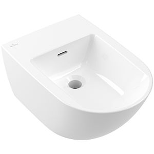Villeroy und Boch Subway 3.0 Wand-Bidet 44700001 37,5x56cm, 1 Hahnloch, mit Überlauf, weiß