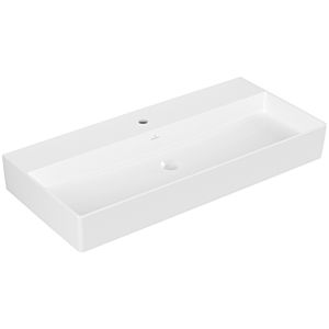 Villeroy & Boch Memento 2.0 Waschtisch 4A22A2R1 100 x 47 cm, weiß alpin C-plus, mit Hahnloch, ohne Überlauf