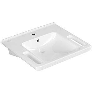 Villeroy und Boch Vicare Waschtisch 4A686001 60x55cm, mit Hahnloch, mit Überlauf, weiß