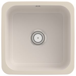 Villeroy und Boch Unterbauspüle 670301KR mit Ablaufgarnitur, Handbetätigung, Befestigungssatz, Crema