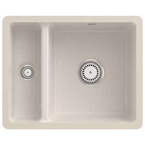 Villeroy und Boch Unterbauspüle 675801KR mit Ablaufgarnitur und Handbetätigung, Crema