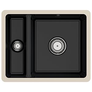 Villeroy and Boch 675801S5 with waste set and manual operation, Ebony