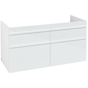 Villeroy and Boch Venticello vanity unit A92902RE 115.3 x 59 x 50.2 cm, handle white, glass Glossy White