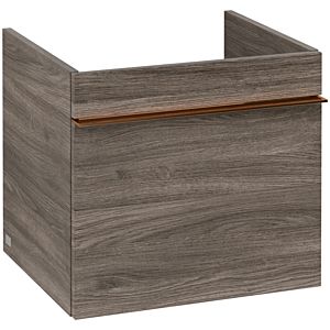 Venticello Villeroy et Boch vasque A93105RK 46,6x42x42,6cm, poignée en cuivre, Stone Oak