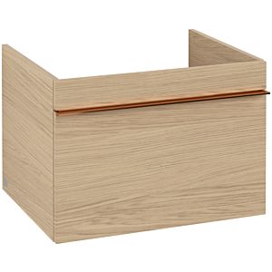 Villeroy und Boch Venticello Waschtisch-Unterschrank A93305VJ 60,3 x 42 x 50,2 cm, Griff Copper, nordic oak