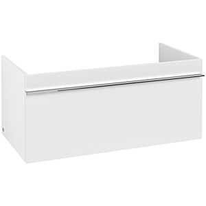Villeroy und Boch Venticello Waschtisch-Unterschrank A93501MS 95,3 x 42 x 50,2 cm, Griff Chrom, White Matt