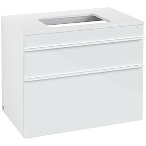 Villeroy und Boch Venticello Waschtisch-Unterschrank A94002RE 75,7 x 60,6 x 50,2 cm, Griff White, Glass Glossy White