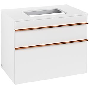 Villeroy und Boch Venticello Waschtisch-Unterschrank A94005MS 75,7 x 60,6 x 50,2 cm, Griff Copper, White Matt