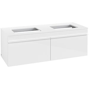 Villeroy and Boch Venticello vanity unit A94902DH 125.7 x 43.6 x 50.2 cm, white handle, Glossy White