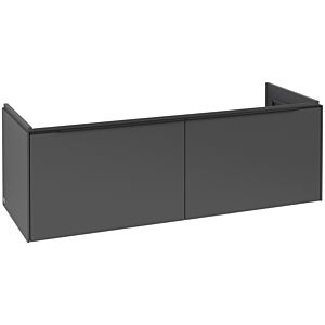 Villeroy und Boch Subway 3.0 Waschtisch-Unterschrank C56701VR 127,2x42,9x47,8cm, ohne LED/Griff Volcano black, graphite