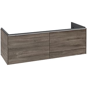 Villeroy and Boch Subway 3.0 vanity unit C567L0RK 127.2x42.9x47.8cm, with LED / handle aluminum glossy, stone oak