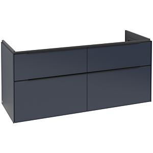 Subway 3.0 Villeroy et Boch vasque C568L1VQ 127,2x56,6x47,8cm, avec LED / poignée Noir volcan, bleu marine