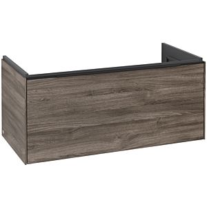 Villeroy and Boch Subway 3.0 vanity unit C569L1RK 97.3x42.9x47.8cm, with LED / handle Volcano black, stone oak