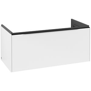 Villeroy and Boch Subway 3.0 vanity unit C569L1VF 97.3x42.9x47.8cm, with LED / handle Volcano black, pure white