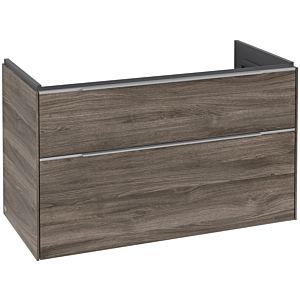 Villeroy and Boch Subway 3.0 vanity unit C570L0RK 97.3x57.6x47.8cm, with LED / handle aluminum glossy, stone oak