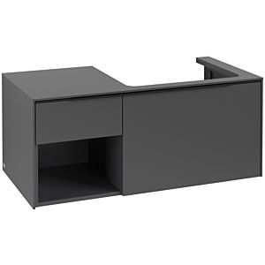 Villeroy und Boch Subway 3.0 Waschtisch-Unterschrank C57101VR 100,1x42,25x51,6cm, ohne LED/Griff Volcano black, graphite
