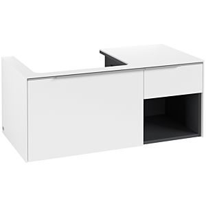 Villeroy and Boch Subway 3.0 vanity unit C57200VF 100.1x42.25x51.6cm, without LED / handle aluminum glossy, pure white