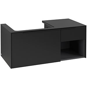Subway 3.0 Villeroy et Boch vasque C572L1VL 100,1x42,25x51,6cm, avec LED / poignée Noir volcan, noir volcan
