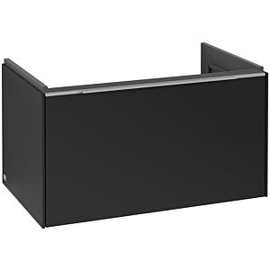 Subway 3.0 Villeroy et Boch vasque C573L0VL 77,2x42,9x47,8cm, avec LED / poignée aluminium brillant, noir volcan
