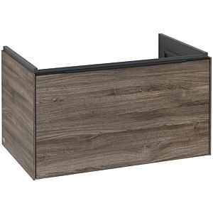 Subway 3.0 Villeroy et Boch vasque C573L1RK 77,2x42,9x47,8cm, avec LED / poignée Volcano noir, chêne pierre