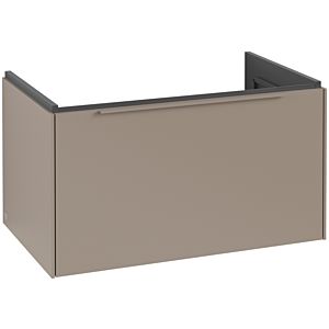 Villeroy and Boch Subway 3.0 vanity unit C573L2VM 77.2x42.9x47.8cm, with LED / handle monochrome, taupe