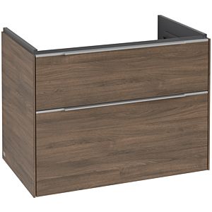 Villeroy and Boch Subway 3.0 vanity unit C57400VH 77.2x57.6x47.8cm, without LED / handle aluminum glossy, arizona oak