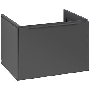 Villeroy und Boch Subway 3.0 Waschtisch-Unterschrank C57502VR 62,2x42,9x47,8cm, ohne LED/Griff monochrom, graphite