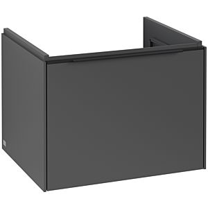 Villeroy und Boch Subway 3.0 Waschtisch-Unterschrank C57701VR 57,2x42,9x47,8cm, ohne LED/Griff Volcano black, graphite