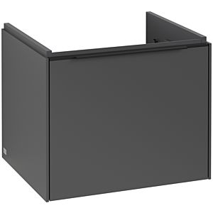Villeroy und Boch Subway 3.0 Waschtisch-Unterschrank C579L1VR 52,3x42,9x44,75cm, mit LED/Griff Volcano black, graphite