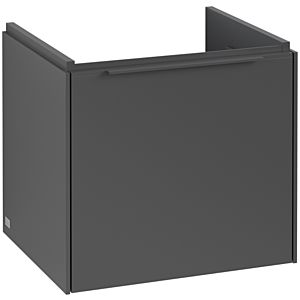 Villeroy und Boch Subway 3.0 Waschtisch-Unterschrank C58002VR 47,3x42,9x40,75cm, ohne LED/Griff monochrom, graphite