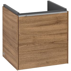 Villeroy and Boch Subway 3.0 vanity unit C58200RH 42.3x42.9x37.75cm, hinge right / handle aluminum glossy, kansas oak
