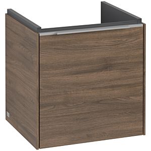 Villeroy and Boch Subway 3.0 vanity unit C58200VH 42.3x42.9x37.75cm, hinge right / handle aluminum glossy, arizona oak