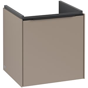 Villeroy and Boch Subway 3.0 vanity unit C58201VM 42.3x42.9x37.75cm, hinge right / handle Volcano black, taupe