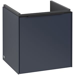 Villeroy and Boch Subway 3.0 vanity unit C58201VQ 42.3x42.9x37.75cm, hinge right / handle Volcano black, marine blue