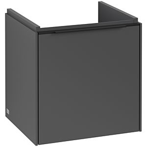 Villeroy und Boch Subway 3.0 Waschtisch-Unterschrank C58201VR 42,3x42,9x37,75cm, Schanier rechts/Griff Volcano black, graphite