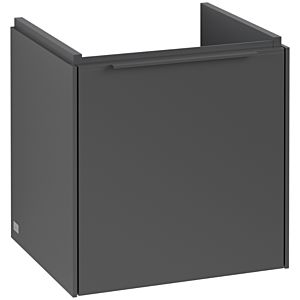Villeroy und Boch Subway 3.0 Waschtisch-Unterschrank C58202VR 42,3x42,9x37,75cm, Schanier rechts/Griff monochrom, graphite