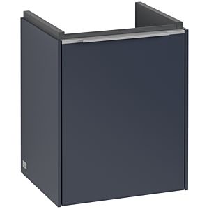 Villeroy and Boch Subway 3.0 vanity unit C58400VQ 35.1x42.9x30.9cm, hinge right / handle aluminum glossy, marine blue
